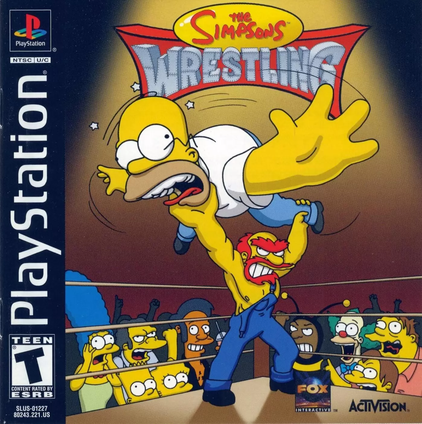 Playstation games - The Simpsons Wrestling (NTSC)