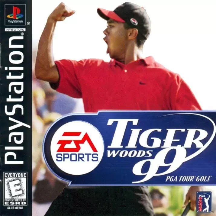 Playstation games - Tiger Woods 99 PGA Tour Golf