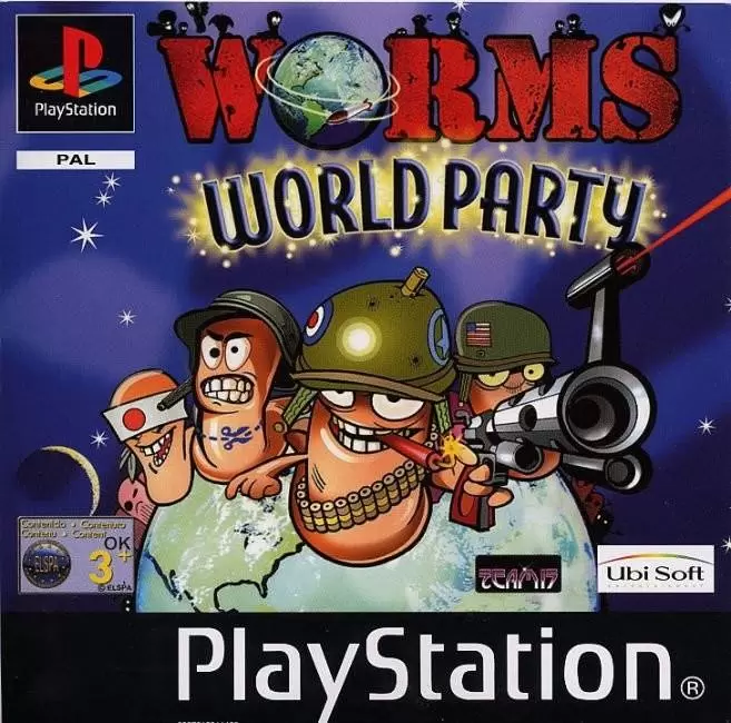 Playstation games - Worms World Party