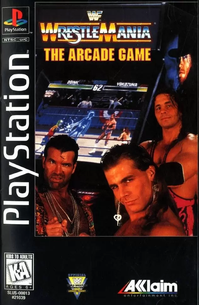 Jeux Playstation PS1 - WWF WrestleMania: The Arcade Game