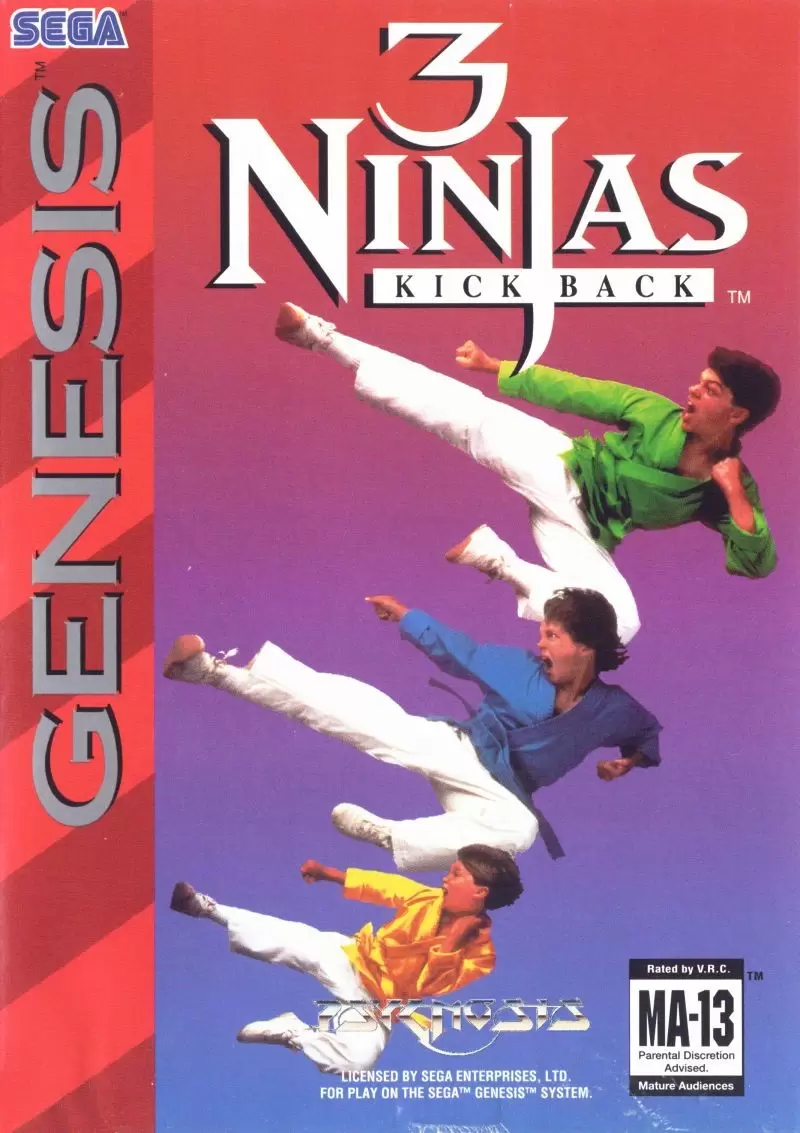 Sega Genesis Games - 3 Ninjas Kick Back