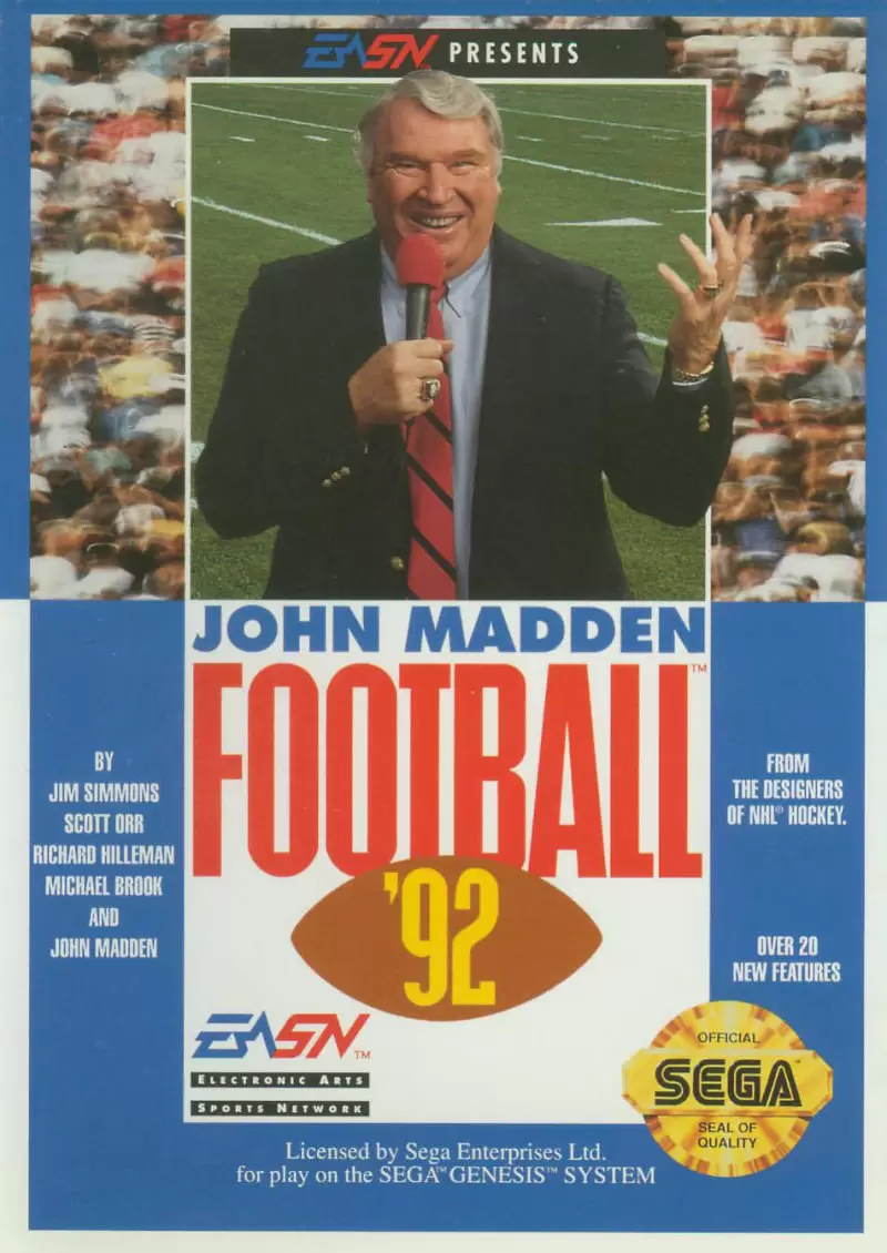 Jeux SEGA Mega Drive - John Madden Football \'92