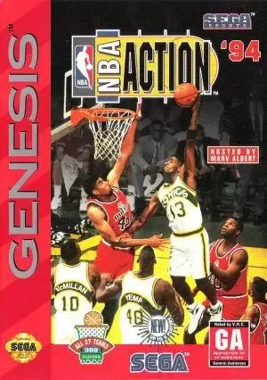 Sega Genesis Games - NBA Action 94\'