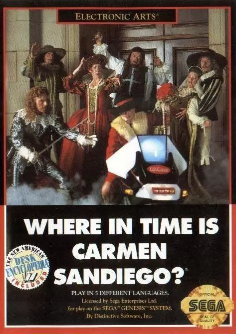 Jeux SEGA Mega Drive - Where in Time is Carmen Sandiego?