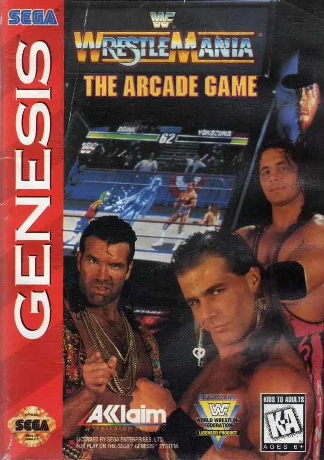 Sega Genesis Games - WWF Wrestlemenia The Arcade Game