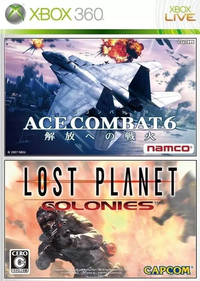 Jeux XBOX 360 - Ace Combat 6: Kaihou e no Senka / Lost Planet: Colonies