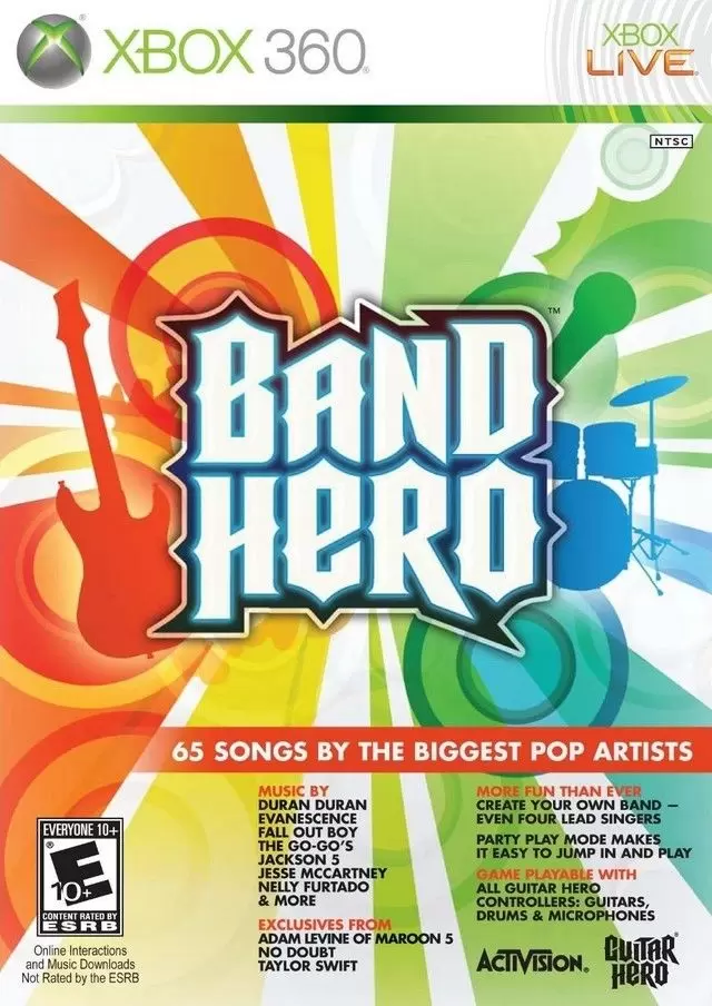 Jeux XBOX 360 - Band Hero