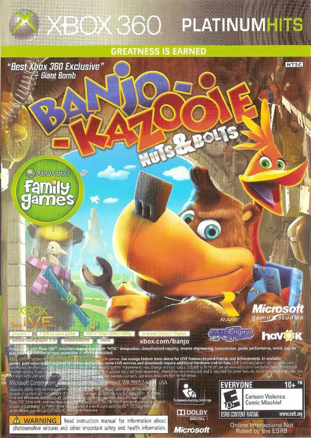 XBOX 360 Games - Banjo-Kazooie: Nuts & Bolts / Viva Pinata