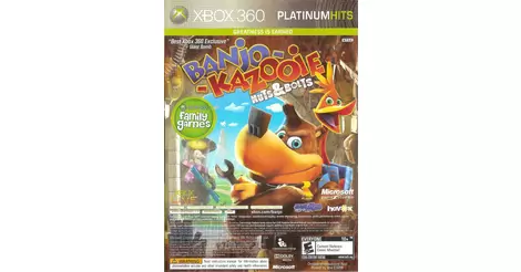 Banjo-Kazooie Nuts & Bolts + Card Xbox 360 Microsoft Complete