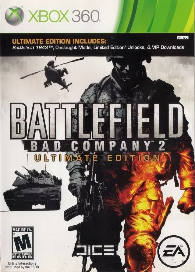 Jeux XBOX 360 - Battlefield: Bad Company 2 Ultimate Edition