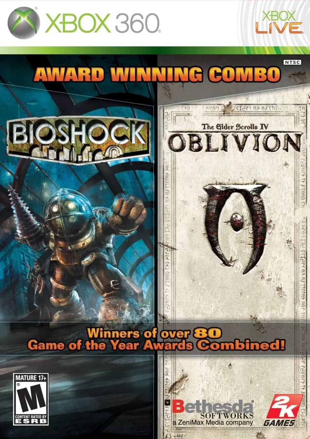 XBOX 360 Games - BioShock & The Elder Scrolls IV: Oblivion Bundle