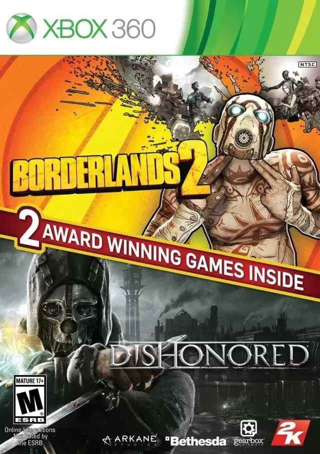 Jeux XBOX 360 - Borderlands 2 / Dishonored