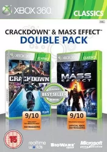 XBOX 360 Games - Crackdown & Mass Effect Double Pack