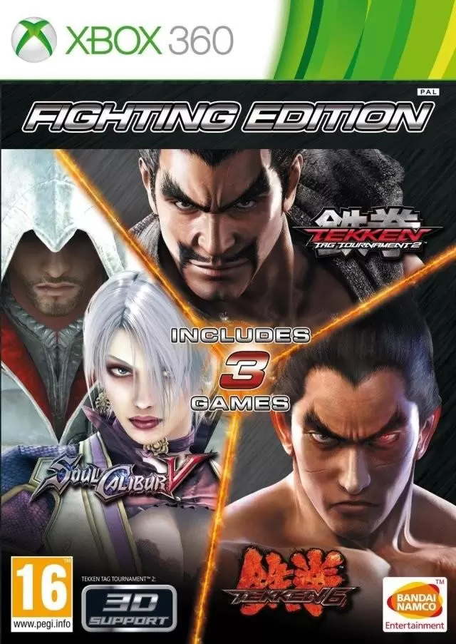 Jeux XBOX 360 - Fighting Edition: Tekken 6 / Tekken Tag Tournament 2 / SoulCalibur V