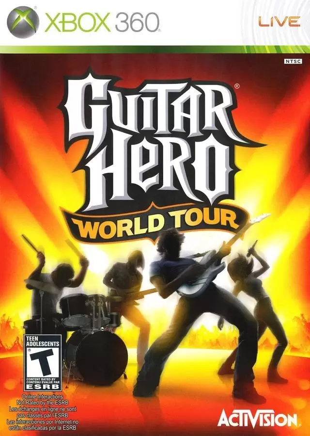 Jeux XBOX 360 - Guitar Hero World Tour