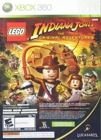 Jeux XBOX 360 - LEGO Indiana Jones: The Original Adventures / DreamWorks Kung Fu Panda