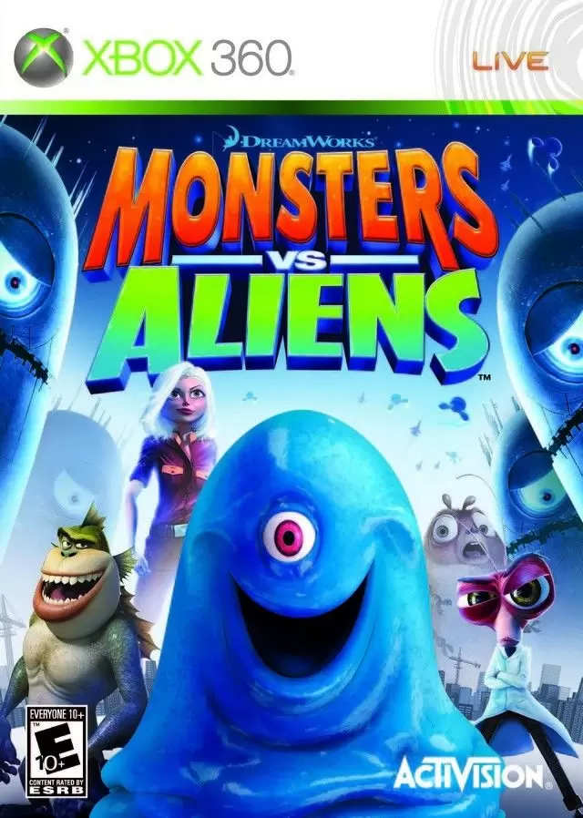 Jeux XBOX 360 - Monsters vs. Aliens