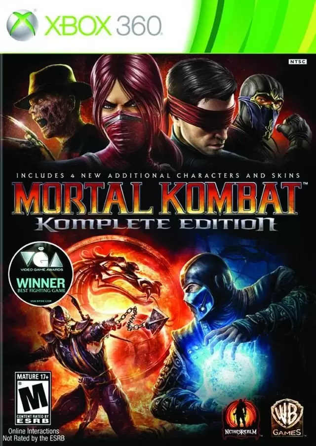 Jeux XBOX 360 - Mortal Kombat Komplete Edition
