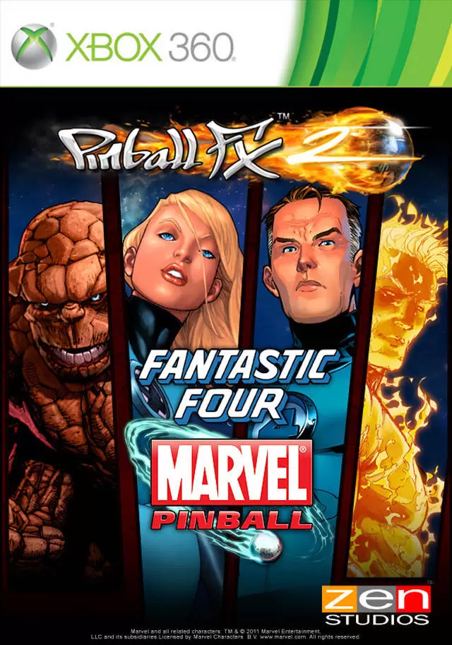 Jeux XBOX 360 - Pinball FX 2: Marvel Pinball - Fantastic Four