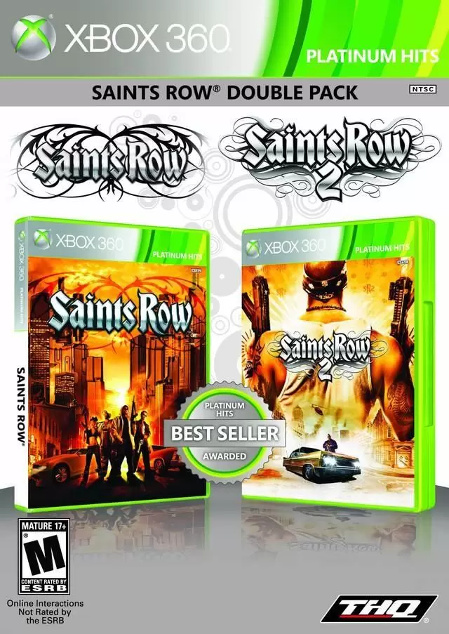 Jeux XBOX 360 - Saints Row Double Pack: Saints Row & Saints Row 2
