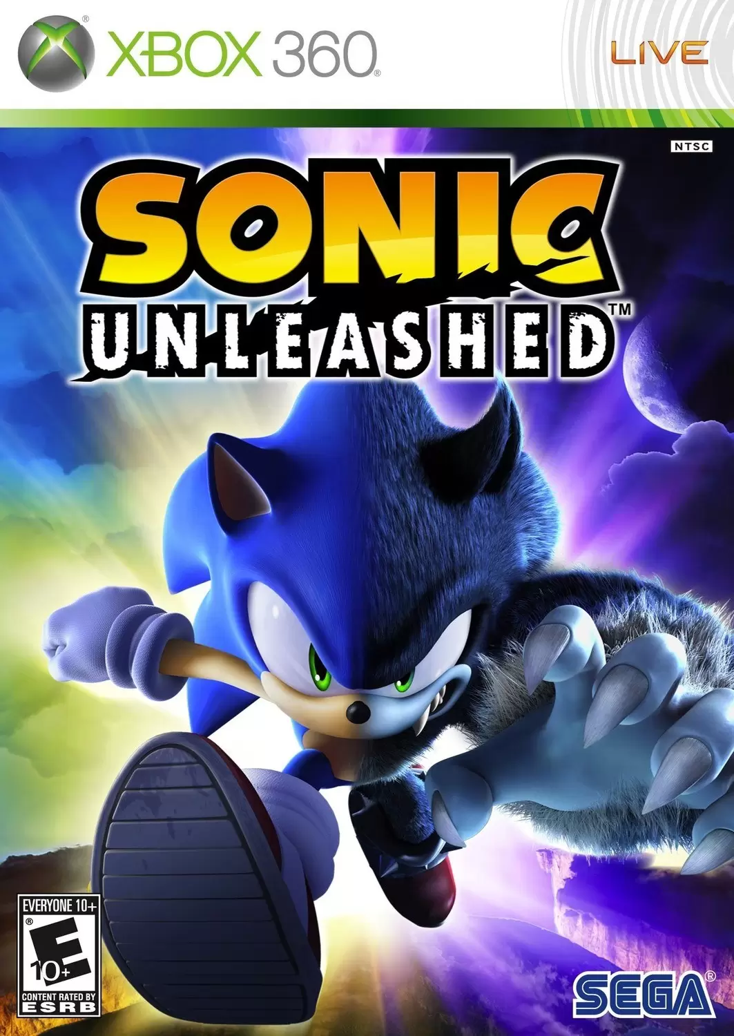 Jeux XBOX 360 - Sonic Unleashed