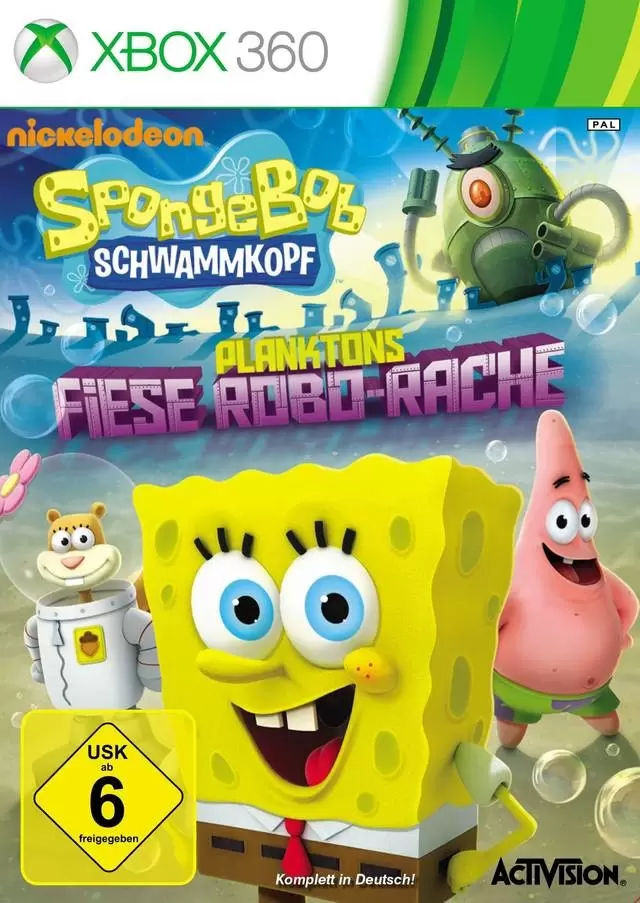 XBOX 360 Games - SpongeBob SquarePants: Plankton\'s Robotic Revenge