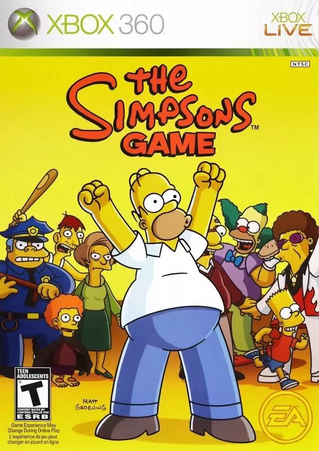 XBOX 360 Games - The Simpsons Game