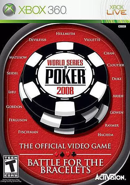 XBOX 360 Games - World Series of Poker 2008: Battle for the Bracelets