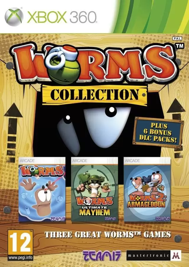 XBOX 360 Games - Worms Collection