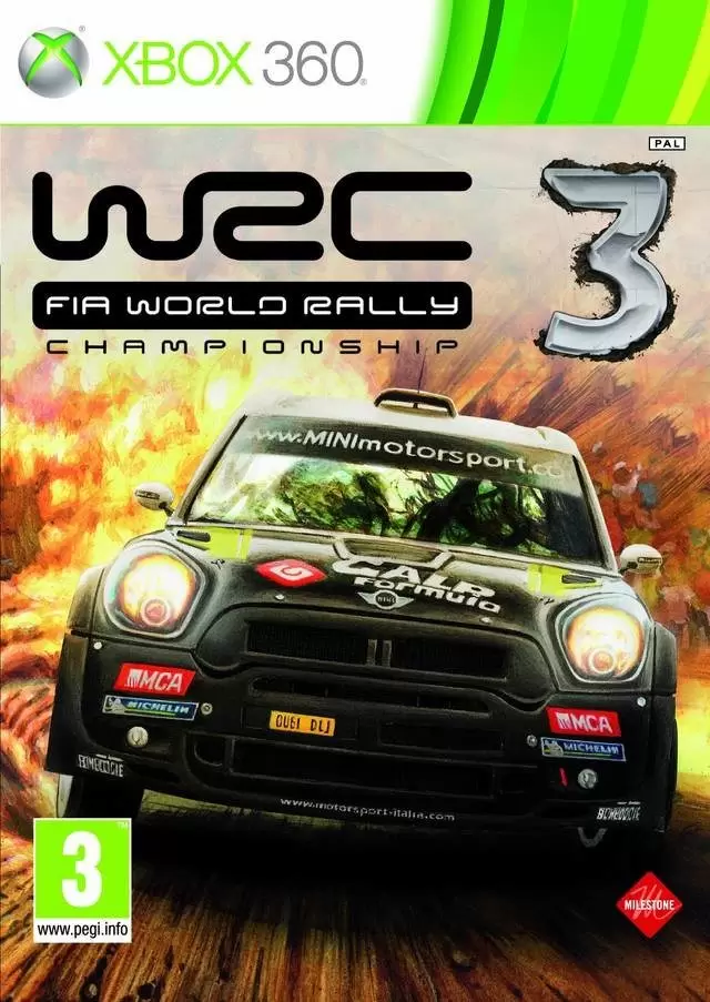 Jeux XBOX 360 - WRC 3: FIA World Rally Championship