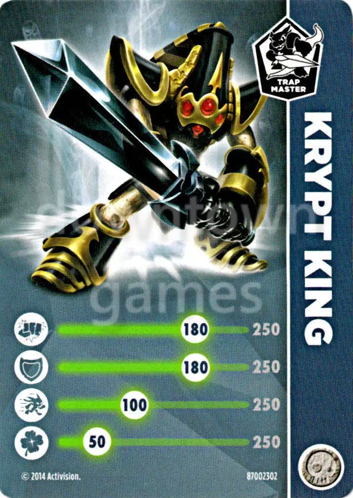 Cartes Skylanders Trap Team - Krypt King