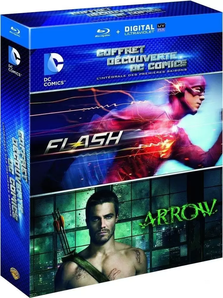 Flash - Coffret découverte DC Comics, l\'intégrale des premières saisons : Flash + Arrow [Blu-ray + Copie digitale]