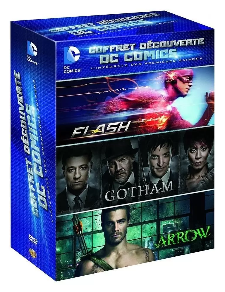 Flash - Coffret découverte DC Comics, l\'intégrale des premières saisons : Flash + Gotham + Arrow