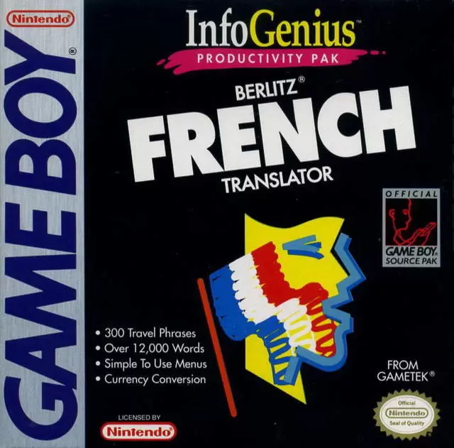 Game Boy Games - Berlitz French Translator
