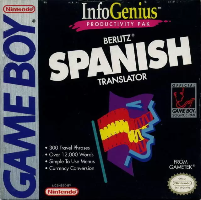Jeux Game Boy - Berlitz Spanish Translator