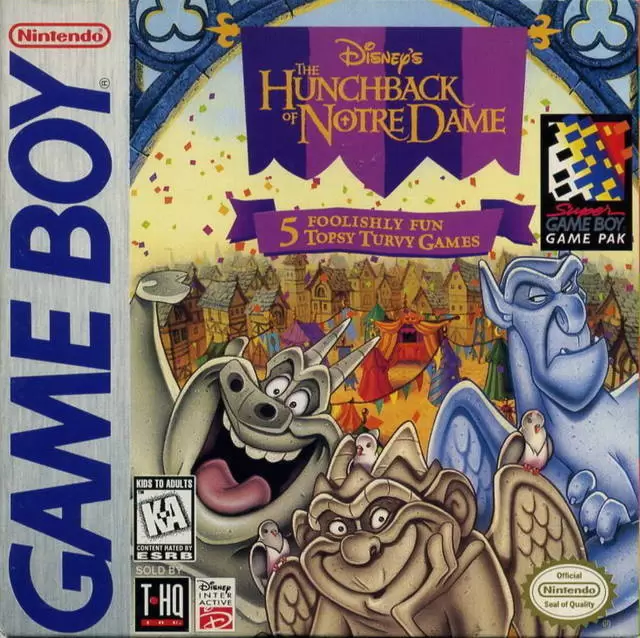 Game Boy Games - Disney\'s The Hunchback of Notre Dame