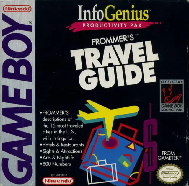 Jeux Game Boy - InfoGenius Productivity Pak: Frommer\'s Travel Guide