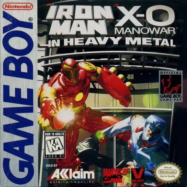 Jeux Game Boy - Iron Man / X-O Manowar in Heavy Metal