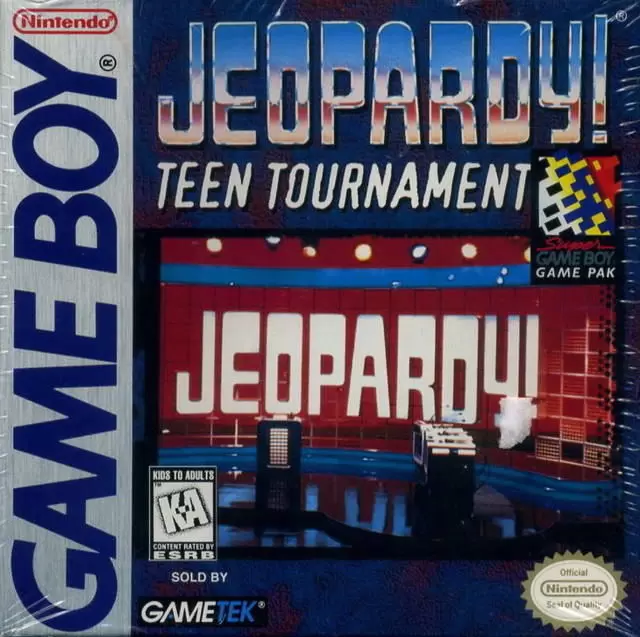 Game Boy Games - Jeopardy! Teen Tournament