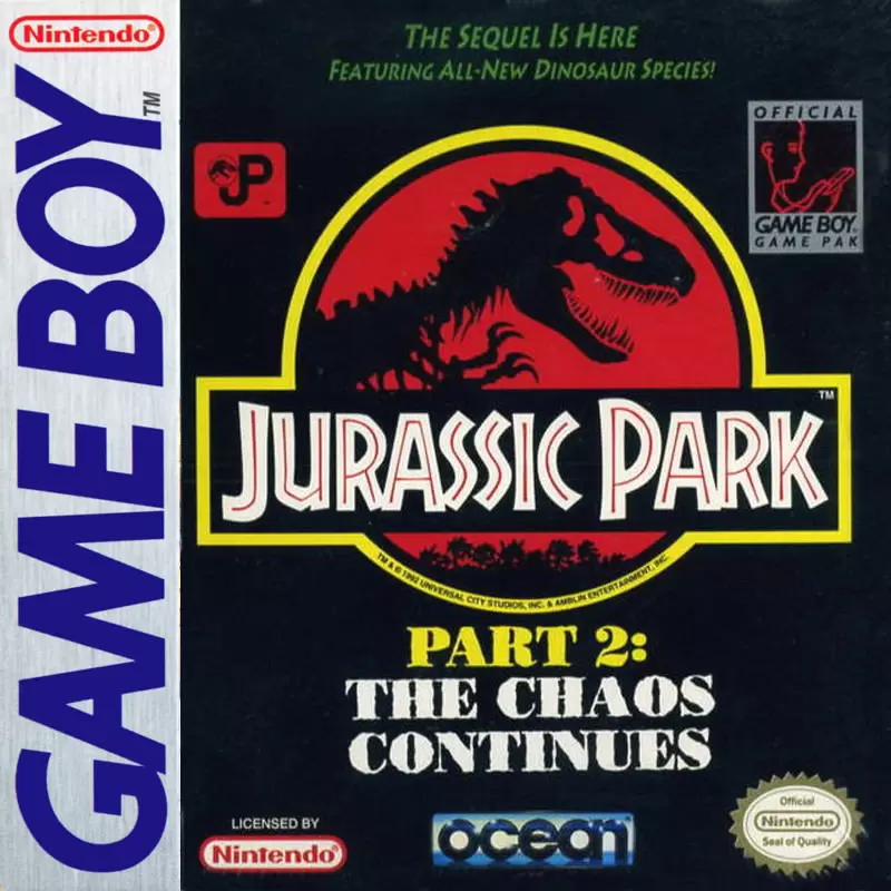 Jeux Game Boy - Jurassic Park Part 2: The Chaos Continues