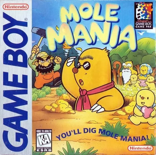 Game Boy Games - Mole Mania