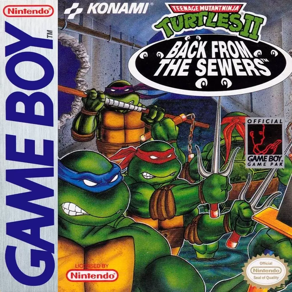 Game Boy Games - Teenage Mutant Ninja Turtles II: Back from the Sewers