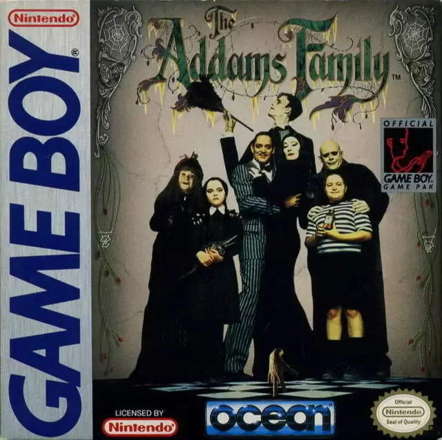 Game Boy Games - NINTENDO GAMEBOY & GAMEBOY GAMES PRESENTS -THE ADDAMS FAMILY