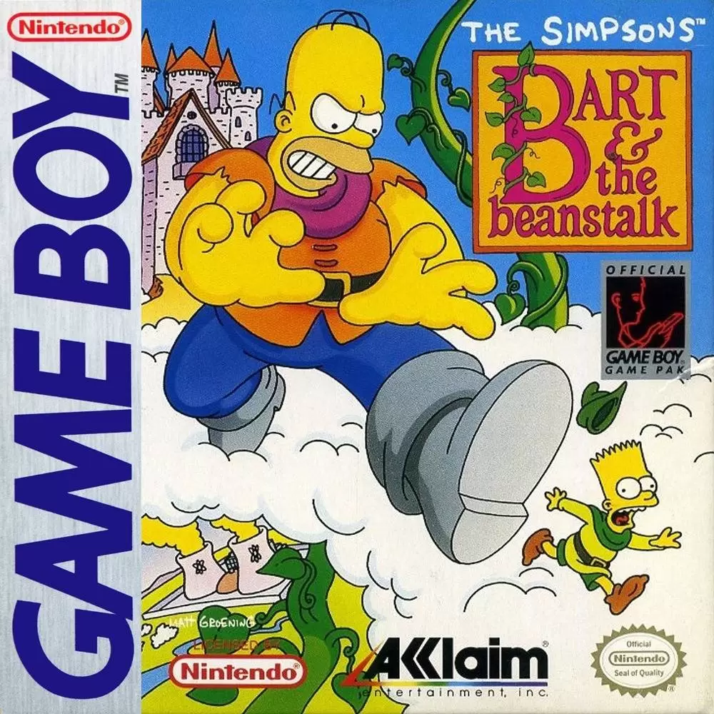 Jeux Game Boy - The Simpsons: Bart & the Beanstalk