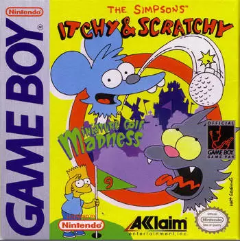 Jeux Game Boy - The Simpsons: Itchy & Scratchy in Miniature Golf Madness