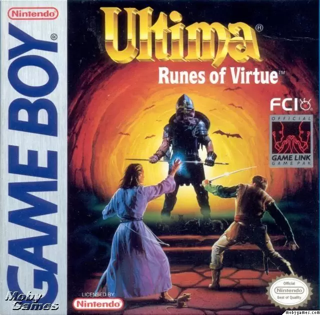Jeux Game Boy - Ultima: Runes of Virtue
