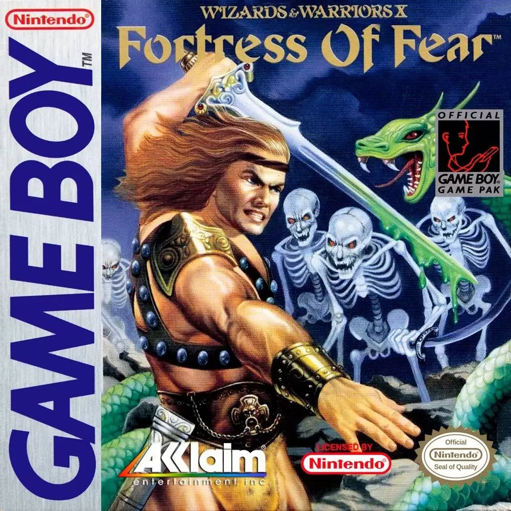 Jeux Game Boy - Wizards & Warriors X: Fortress of Fear