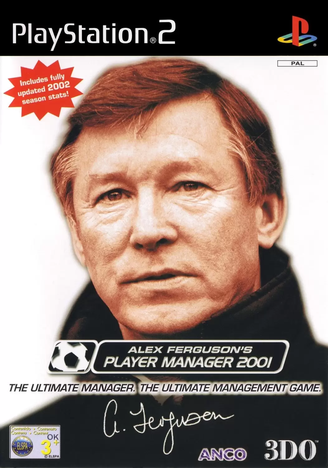 Jeux PS2 - Alex Ferguson\'s Player Manager 2001