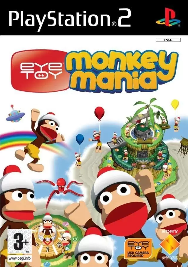 PS2 Games - EyeToy: Monkey Mania