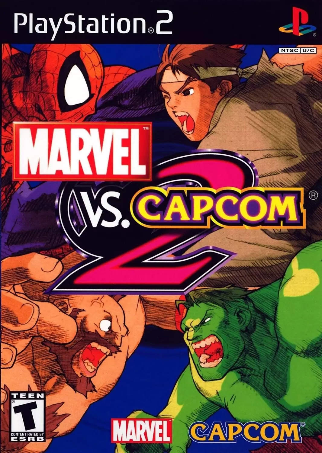 Jeux PS2 - Marvel vs. Capcom 2: New Age of Heroes